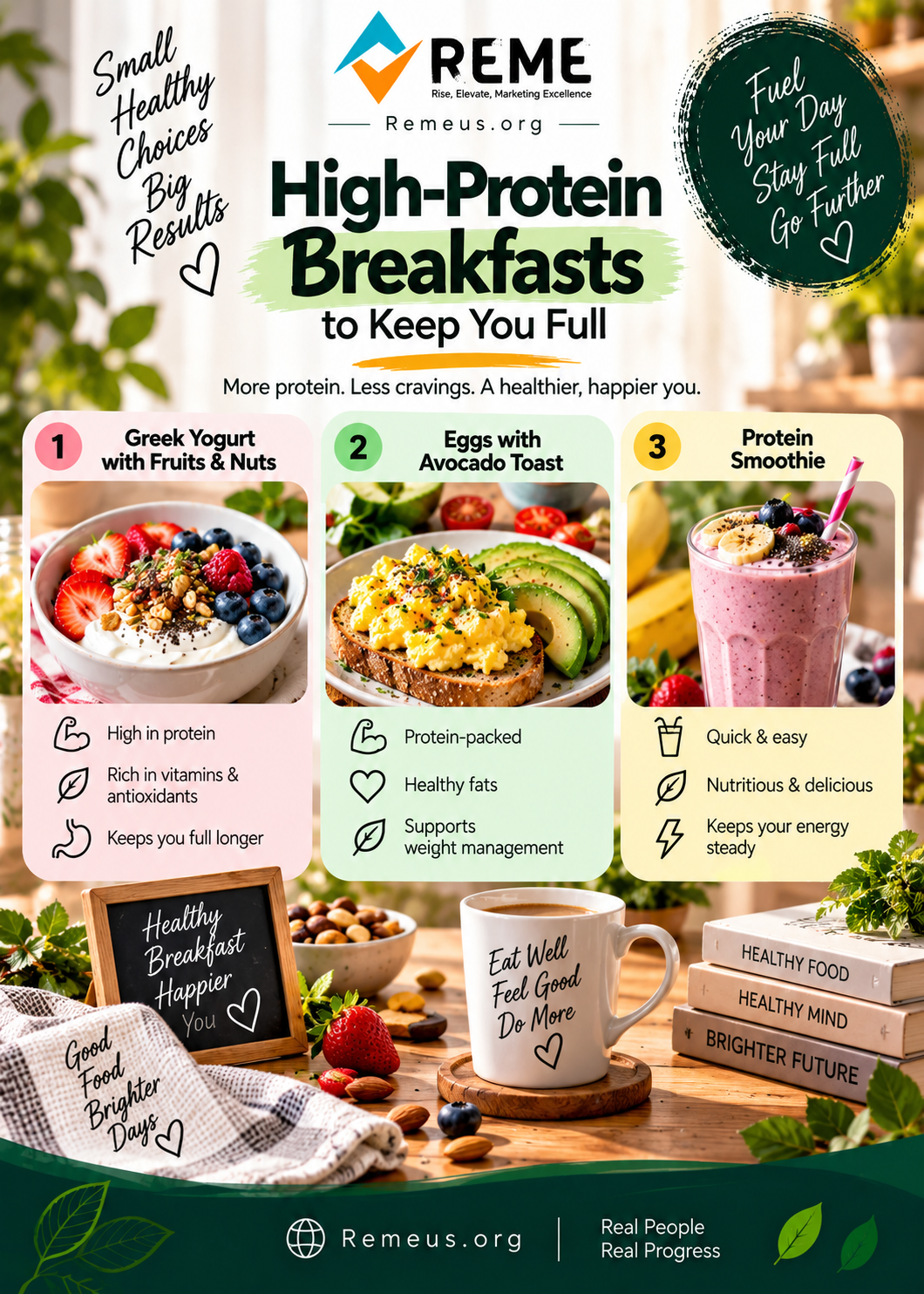 High-protein breakfasts