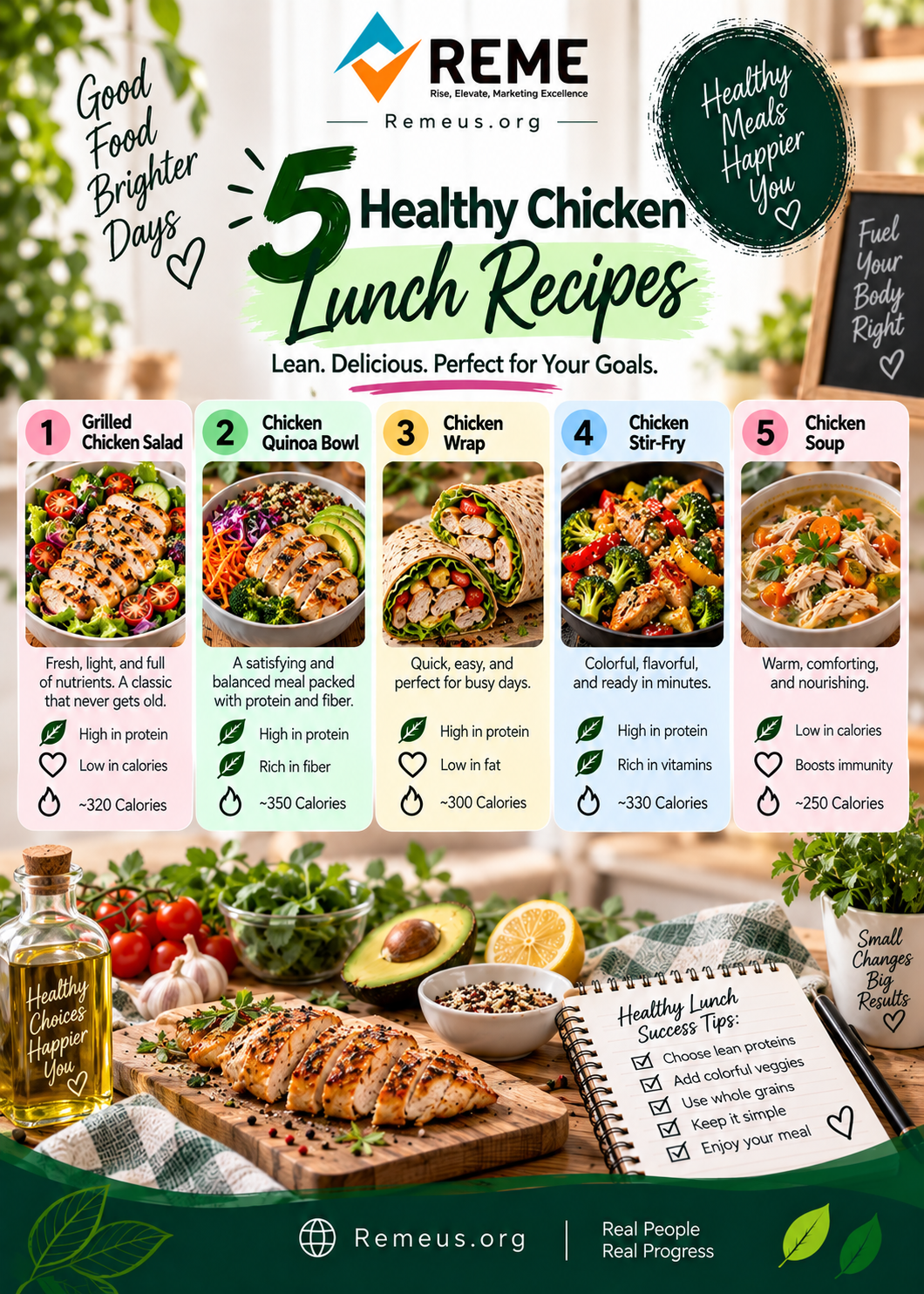 Chicken lunches