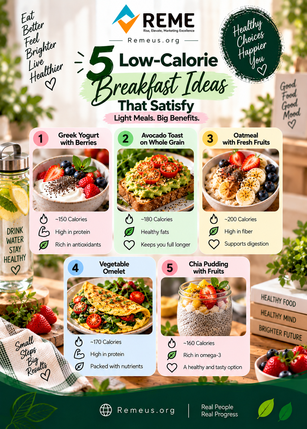 Low-calorie breakfasts